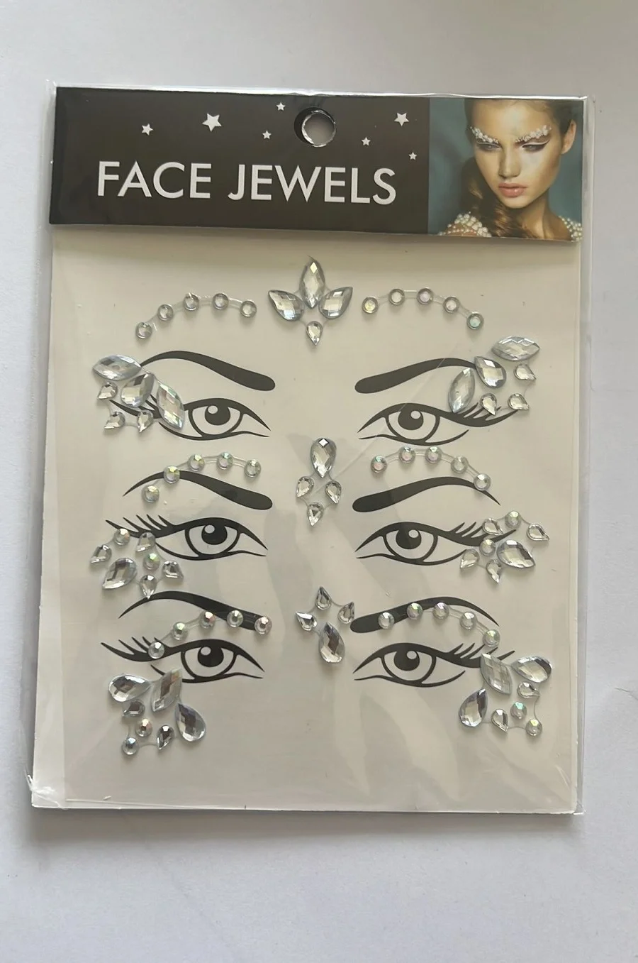 Face Gems Kristal Yüz Taşı Model 23
