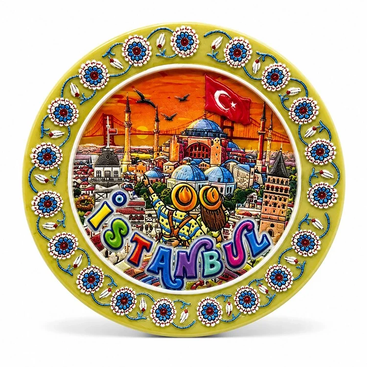Kapadokya Temalı Seramik Magnet Alk5860