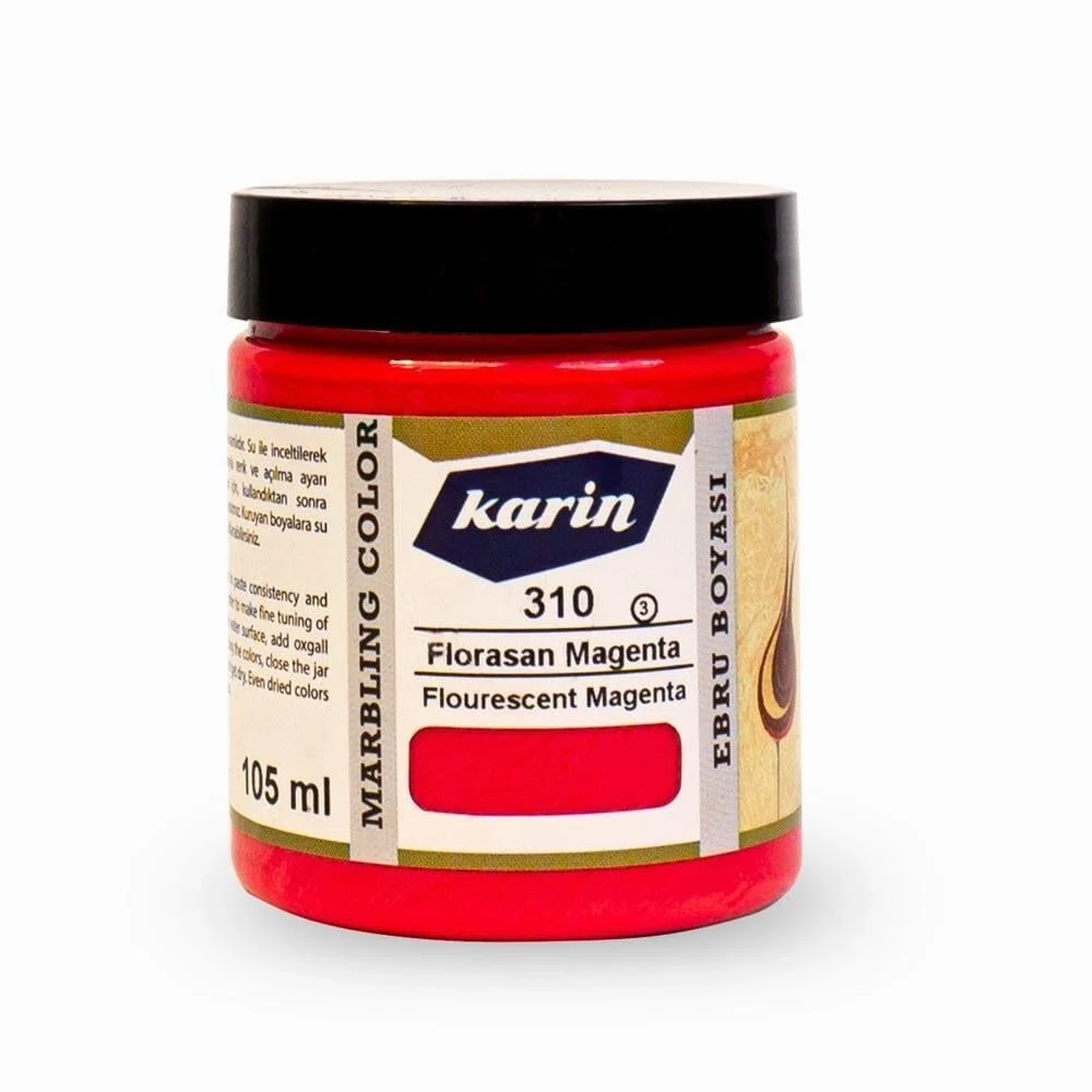 Karin Ebru Boyası 105 ml. 310 Florasan Magenta