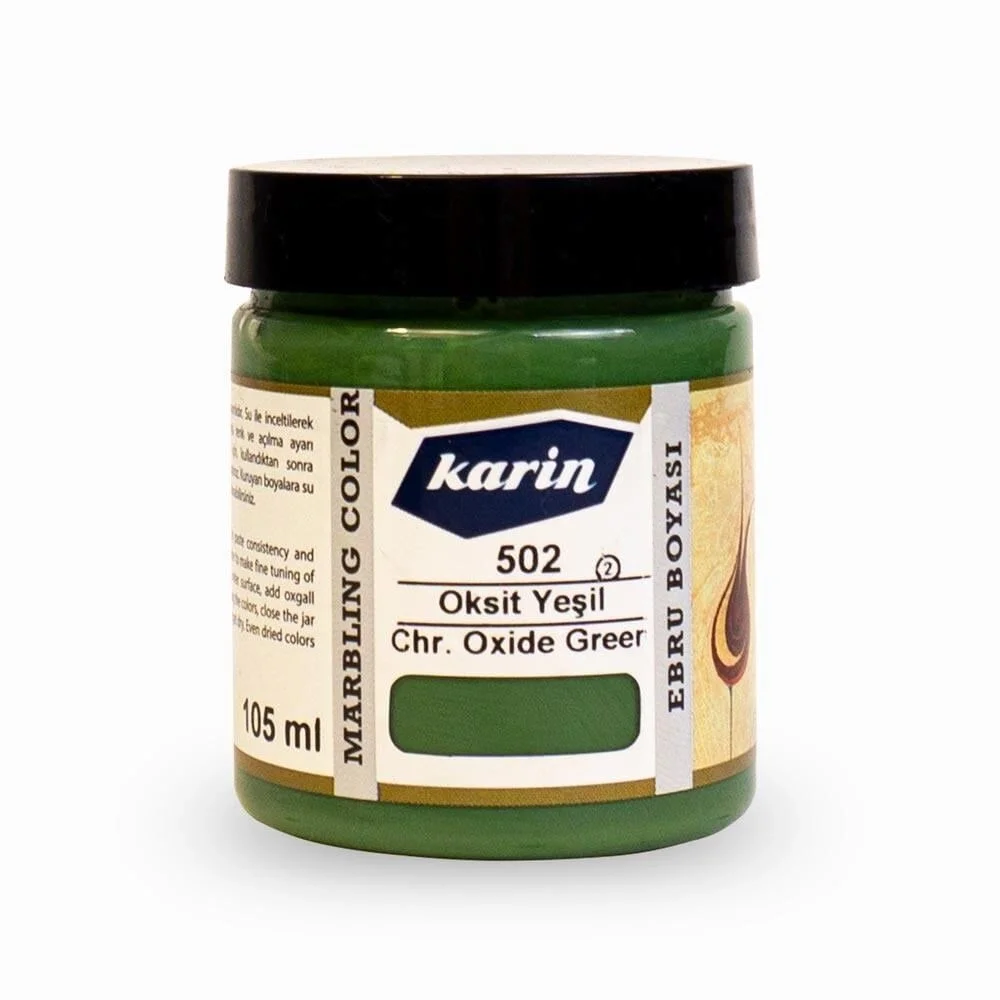 Karin Ebru Boyası 105 ml. 502 Oksit Yeşil