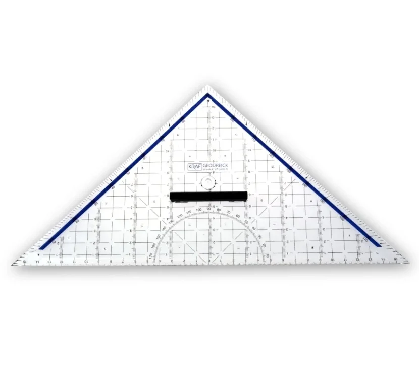 Kraf Geometrik Açılı Gönye Cetvel Geoder-Aristo 32 cm.