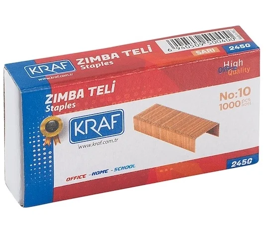 Kraf Zımba Teli No:10 Sarı