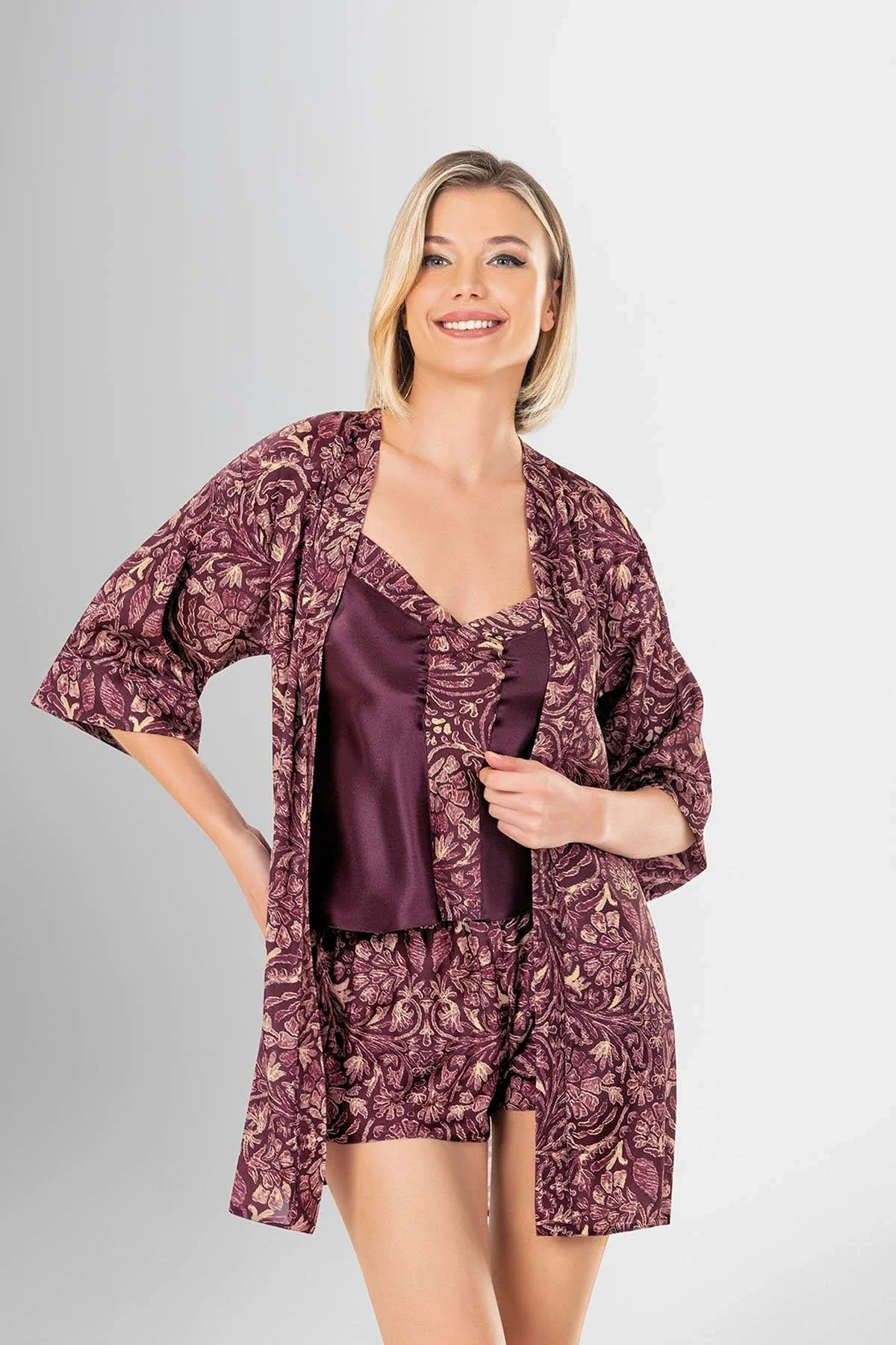 Loriva 3'lü Şort Takımı Desenli 1919