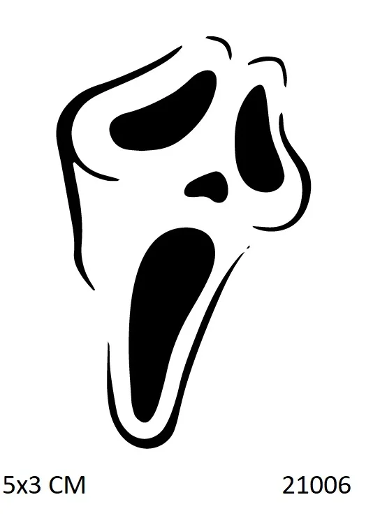 Maske Geçici Dövme Şablonu