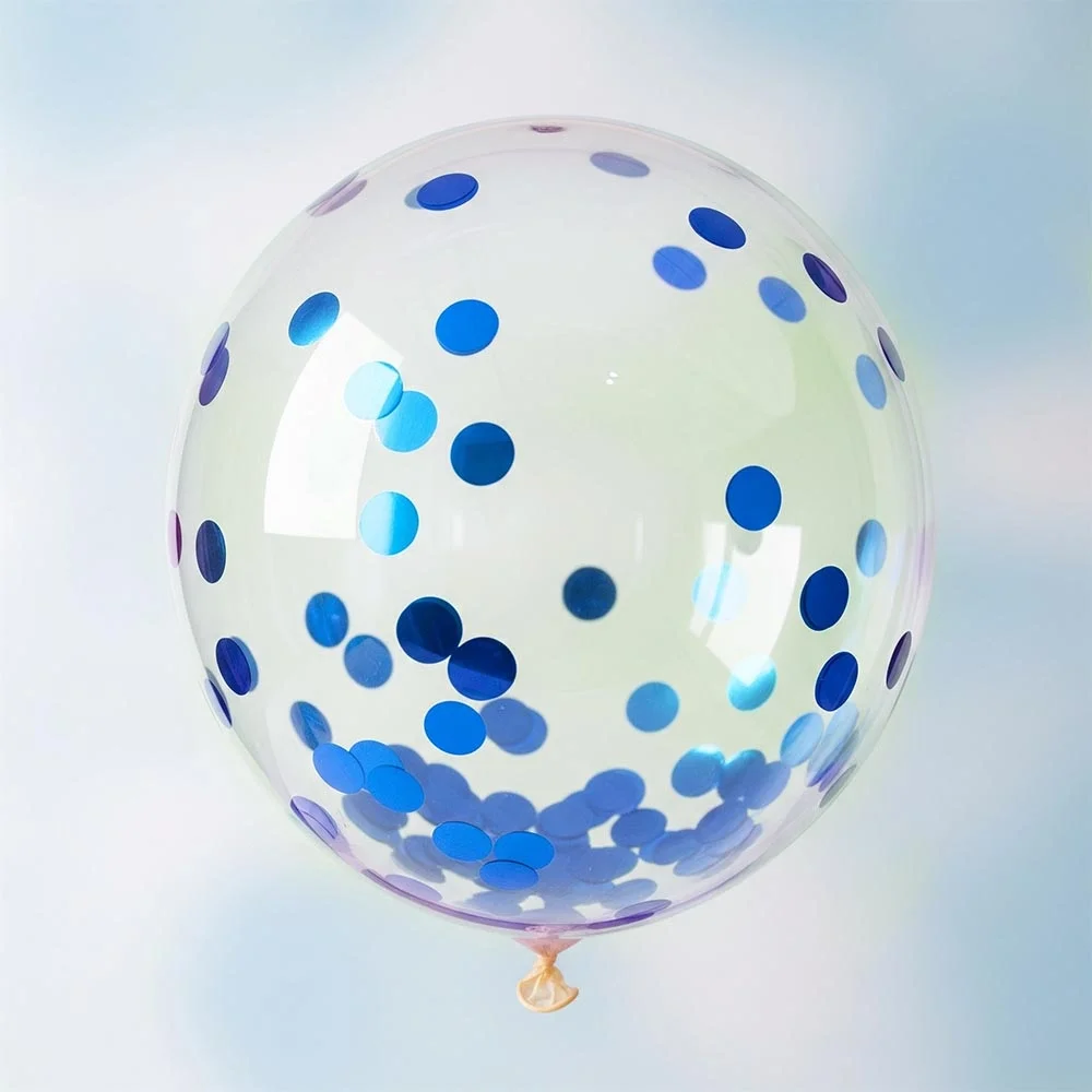 Mavi Balon Süsleme Pulu