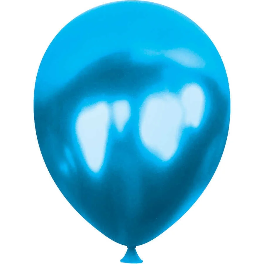 Mavi Metalik Balon 5"