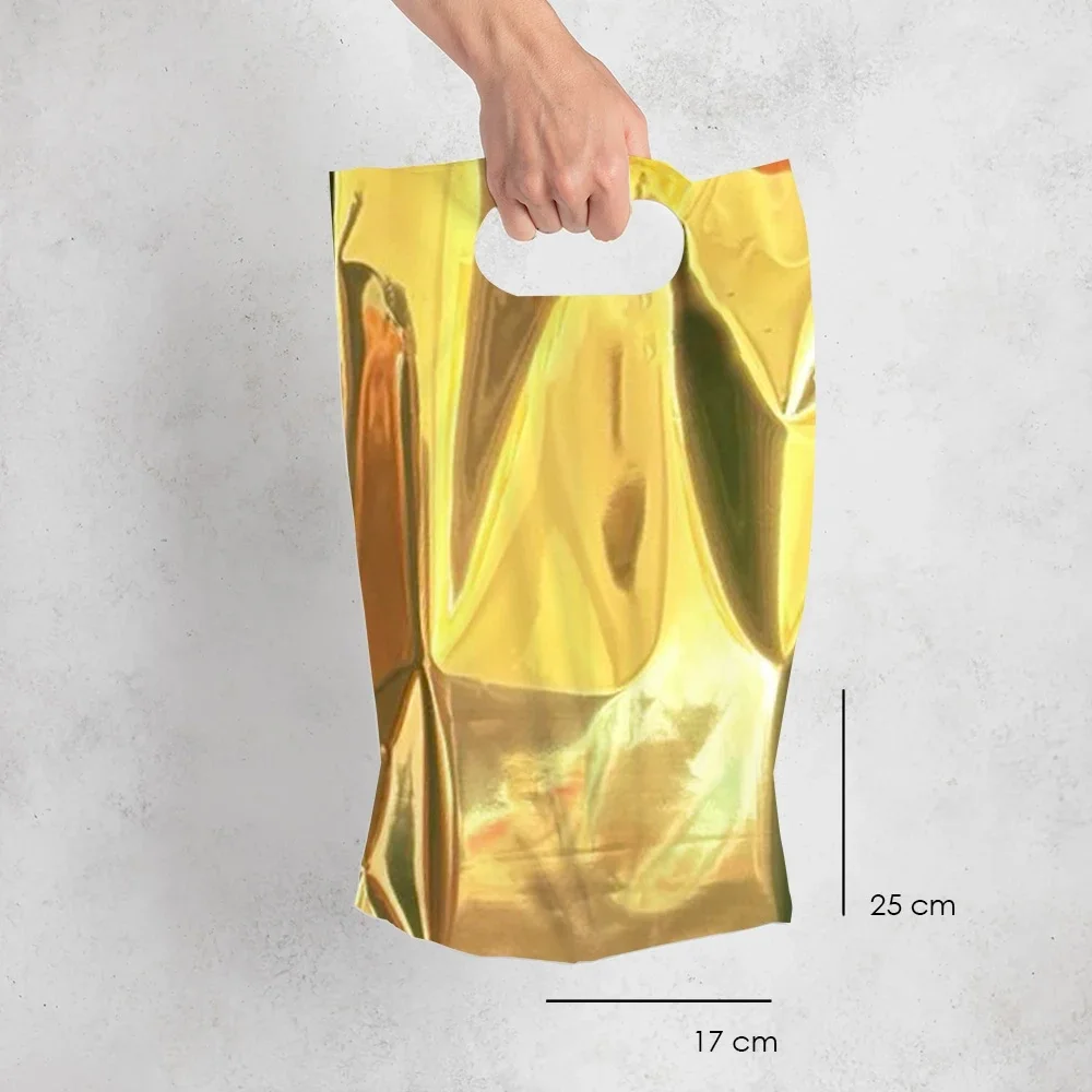 Metalize El Geçme Poşet 17x25