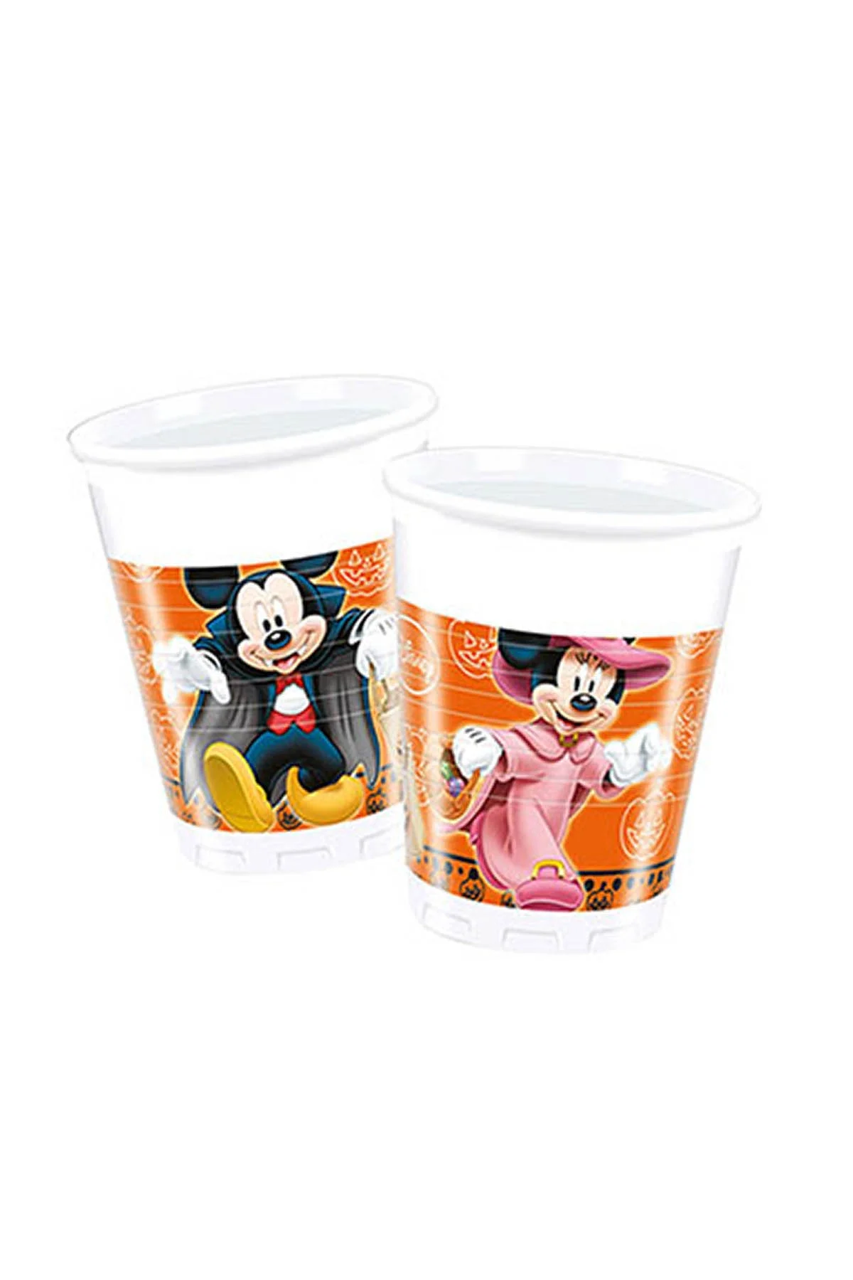 Mickey Halloween Plastik Bardak 200cc-8oz 8li