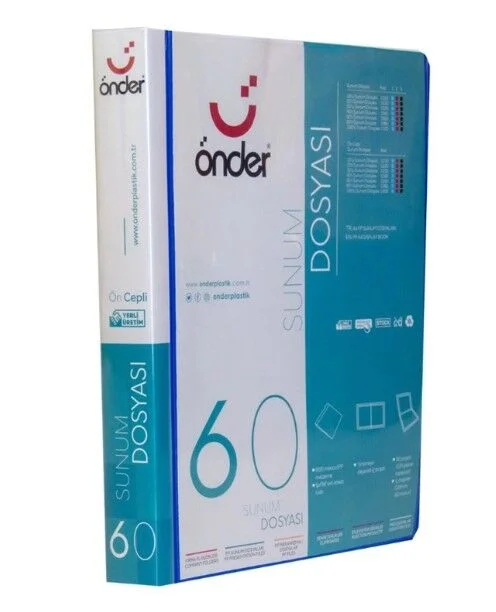 Önder Sunum Dosyası Önü Cepli A4 60'Lı ***