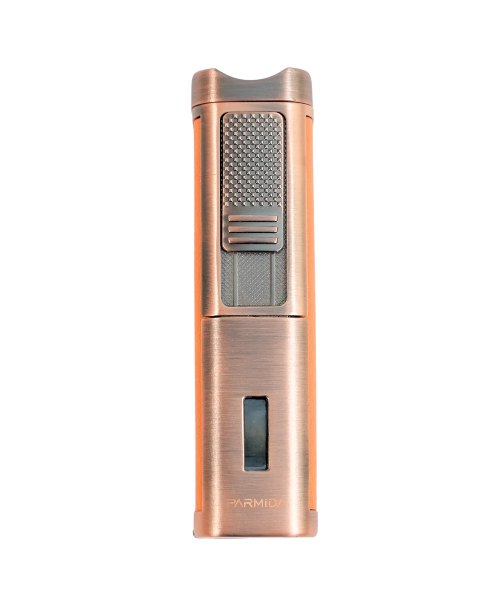 Parmida Turuncu Deri Kaplamalı Üç Torch Puro Çakmak PCM0983 - Parmida