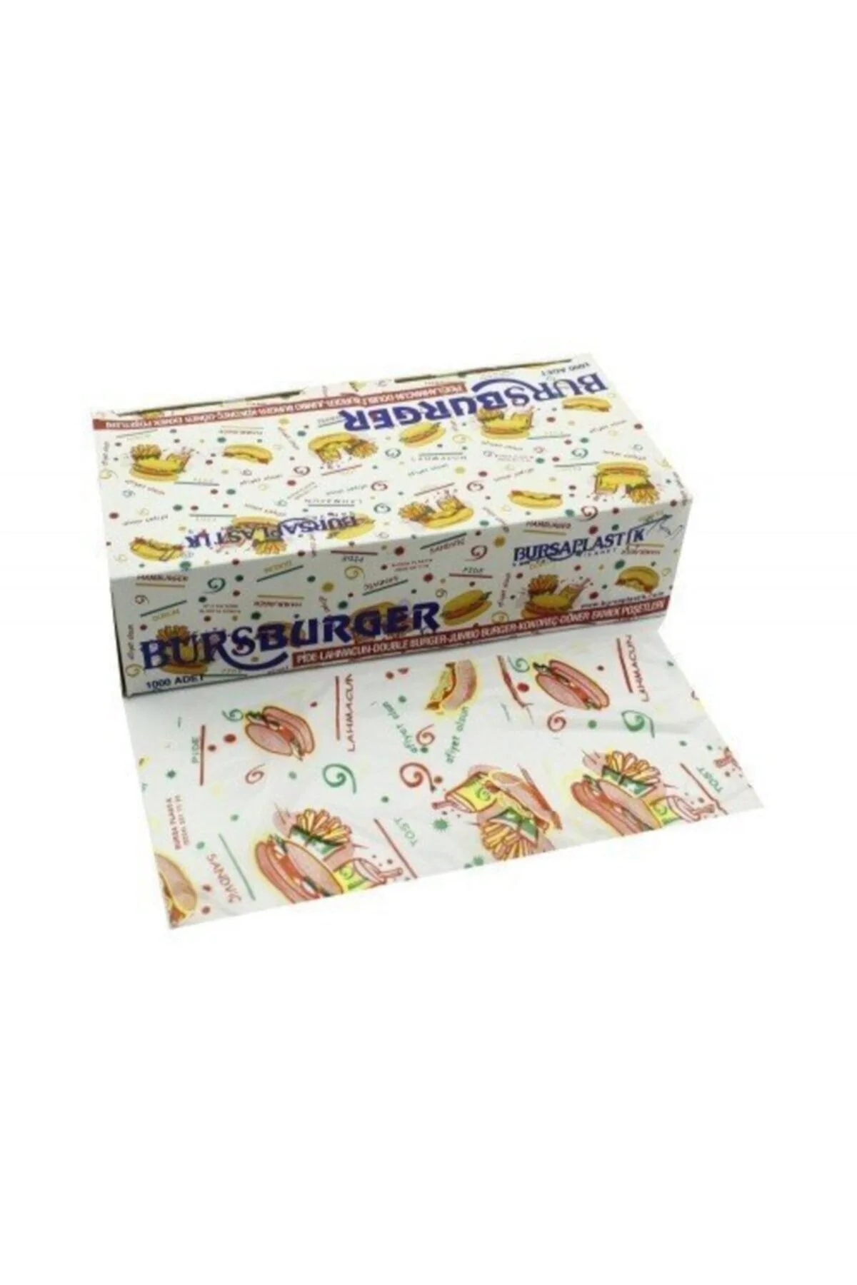 Hamburger & Sandviç Paket Servis Poşeti 1000 Adet