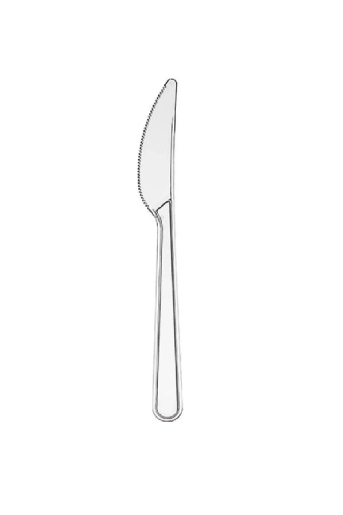 Plastik Bıçak Şeffaf 100lü Paket