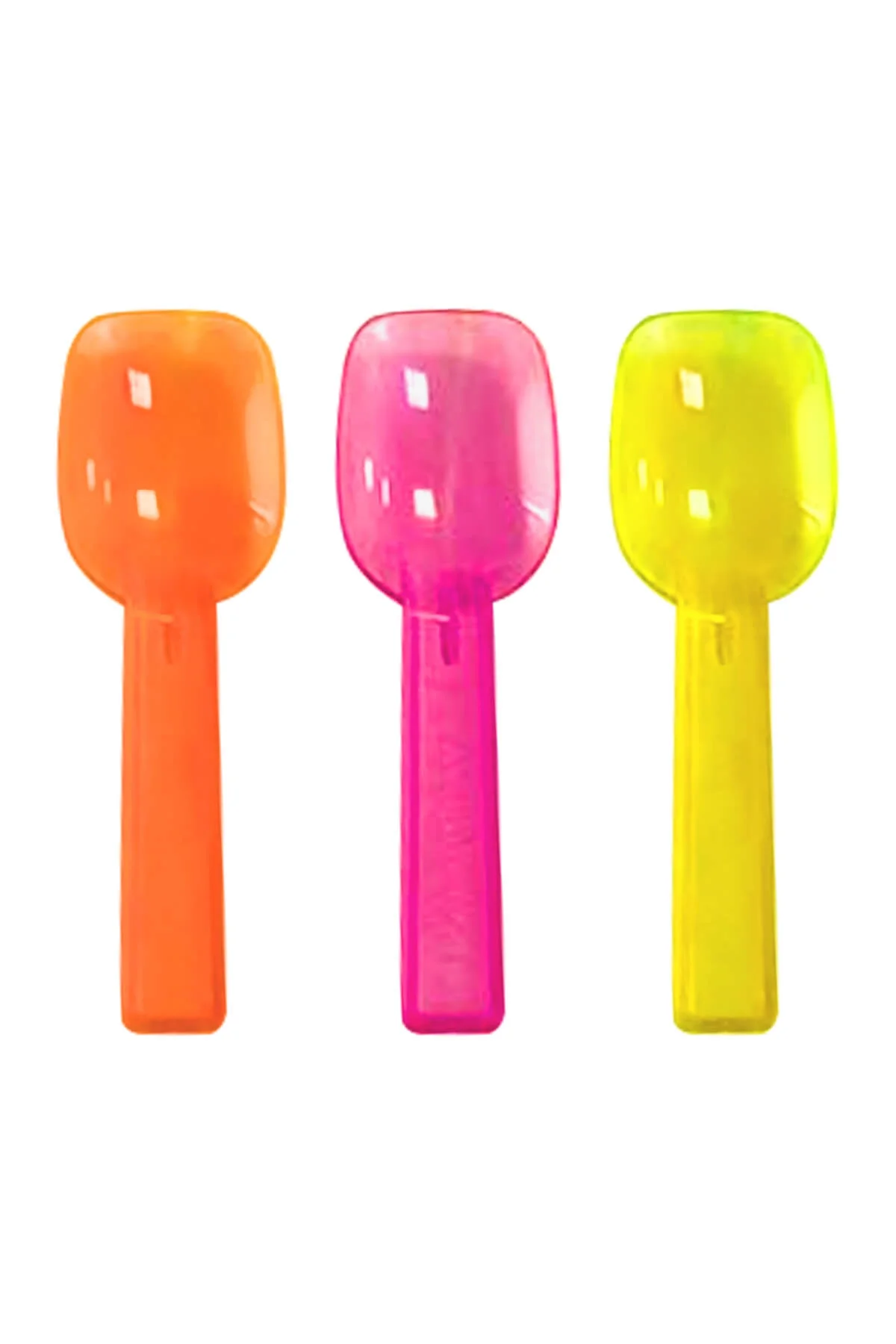 Plastik Dondurma Kaşığı Renkli 500 Adet x 24 Paket