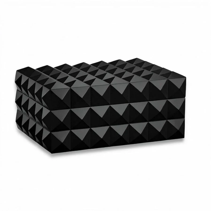 Quasar Design Humidor Puro Kutusu Mat Siyah 80's