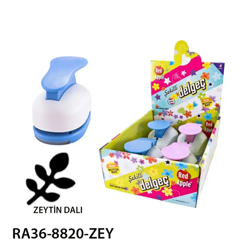 Red Apple Mega Boy Şekilli Delgeç Şekilgeç 2'' (5 cm.) ZEYTİN DALI