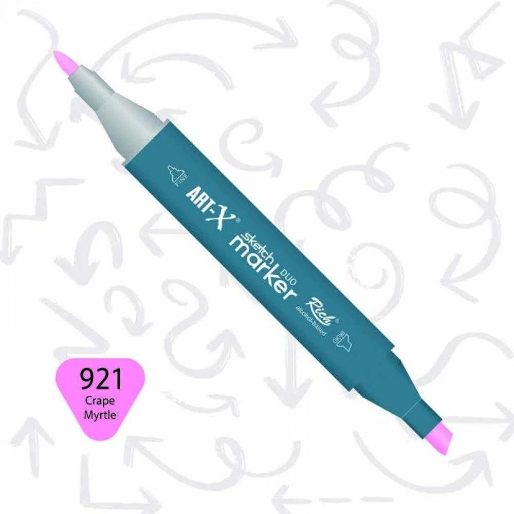 Rich Art-X Sketch Marker Duo Çift Uçlu Marker Kalem 921 Crape Mrytle