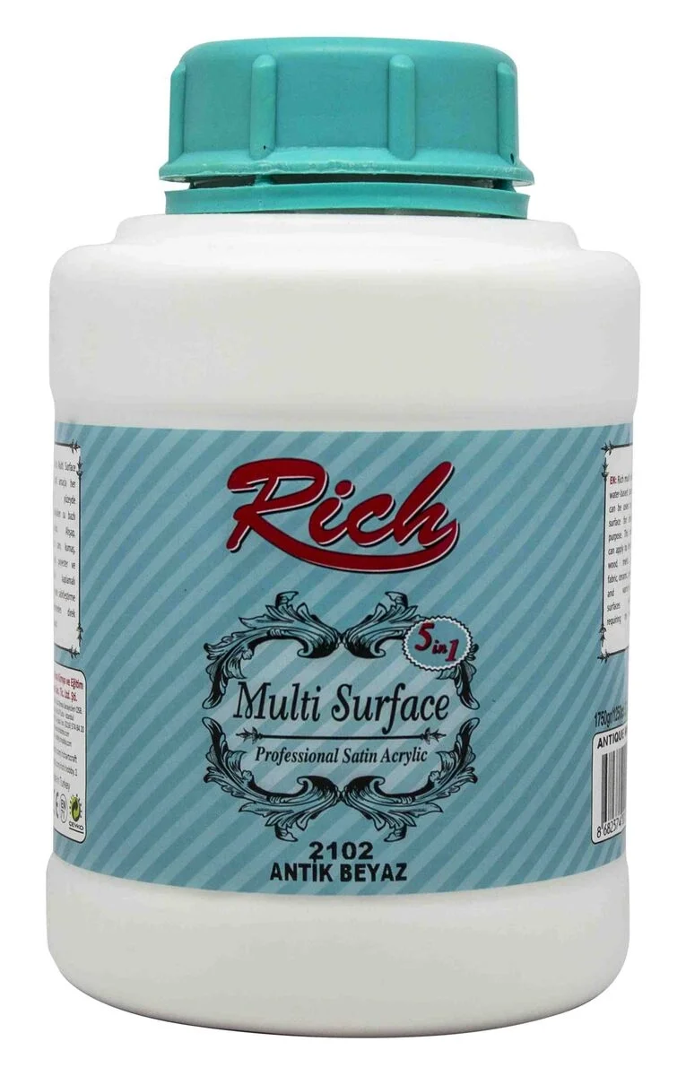 Rich Multi Surface Her Yüzey İçin Akrilik Boya 1750 gr. 2102 ANTİK BEYAZ