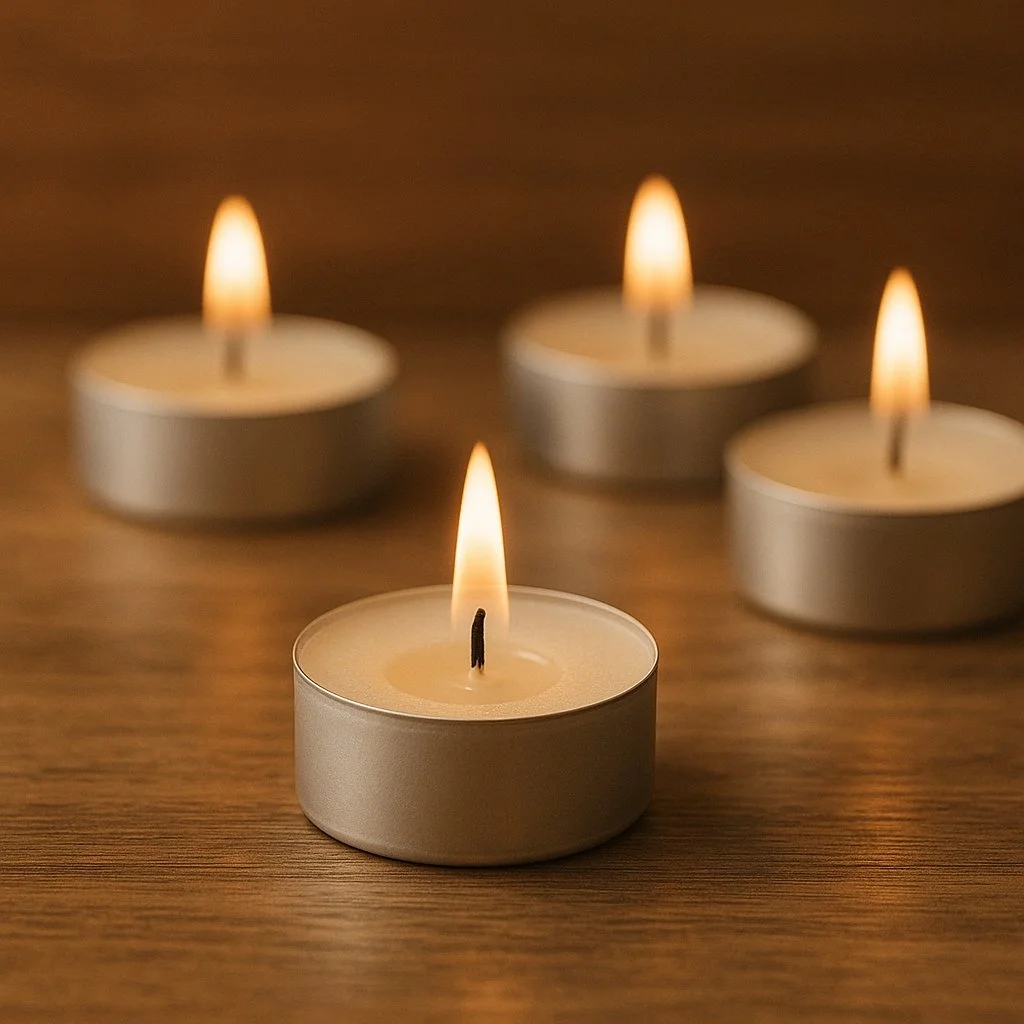 Roll-Up Beyaz Tealight Mum 8gr 100 Adet