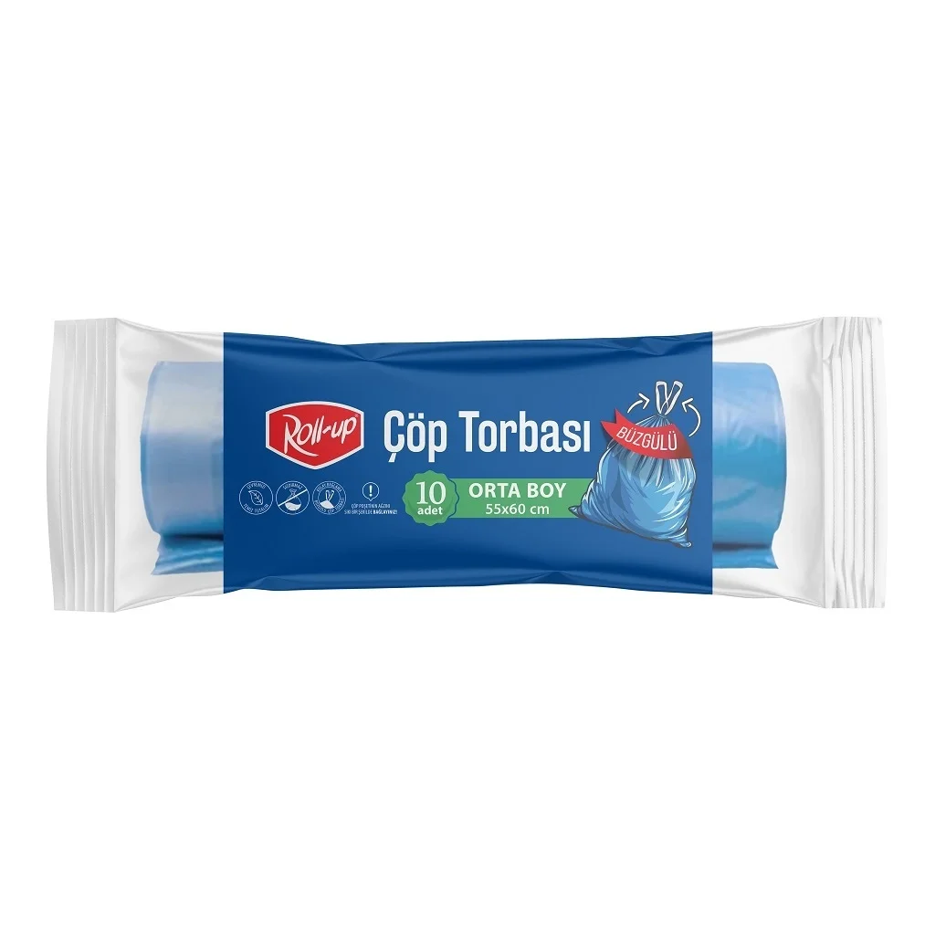 Roll-up Çöp Torbası Orta Boy 55*60 cm 10 Adet
