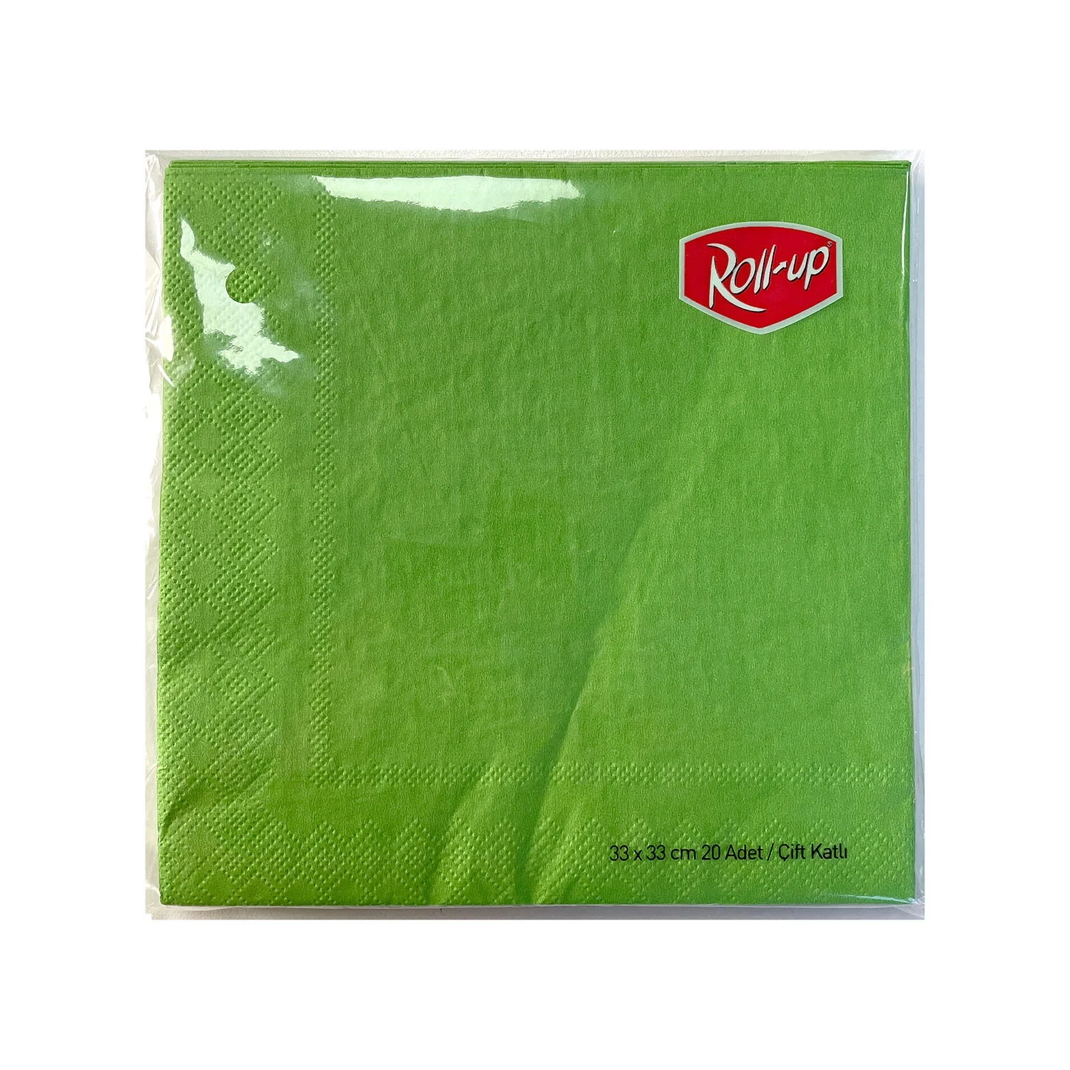 Roll-Up Kağıt Peçete Yeşil 33 * 33 cm 20 Adet