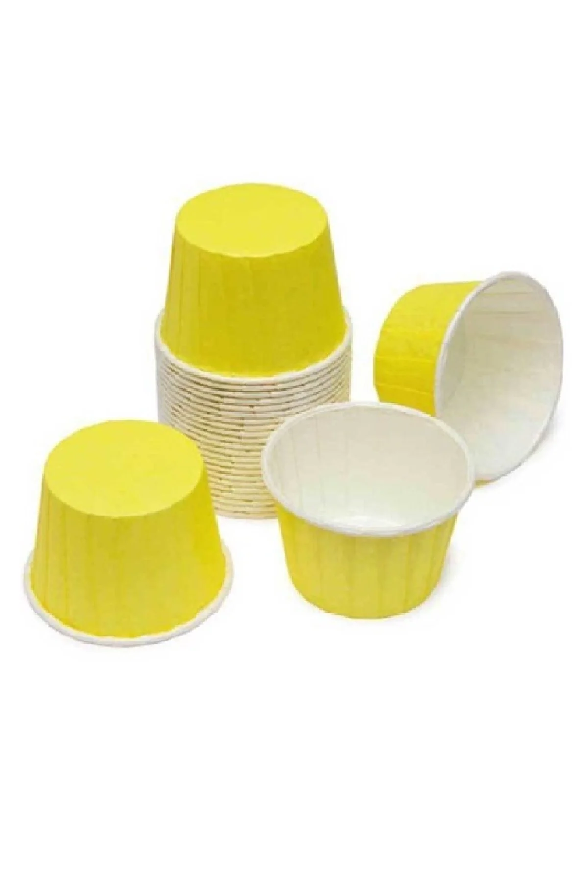 Roll-up Muffin Kek Kapsülü Sarı 50 Adet