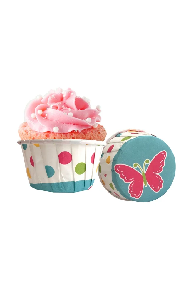 Roll-up Muffin Kek KapsülüKırmızı Puantiyeli 50 Adet
