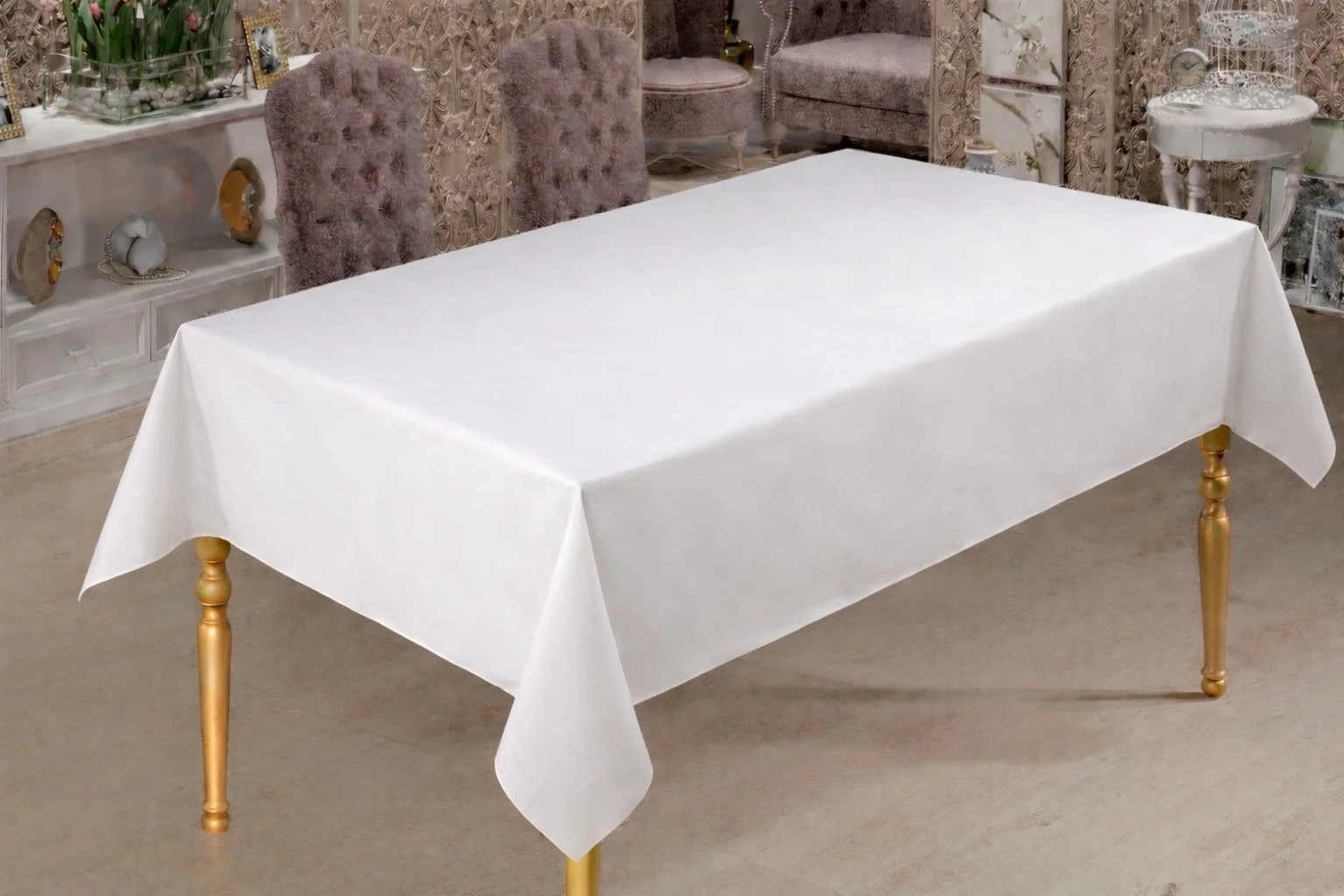 Roll-Up Rulo Kağıt Masa Örtüsü Beyaz 100 * 150 cm 16 Yaprak 1 Rulo