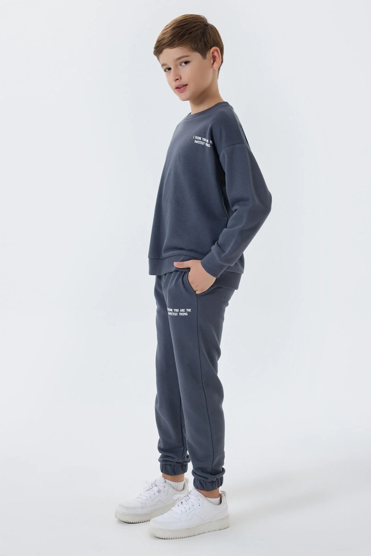 Rolypoly Erkek Çocuk Antrasit Eşofman Takımı