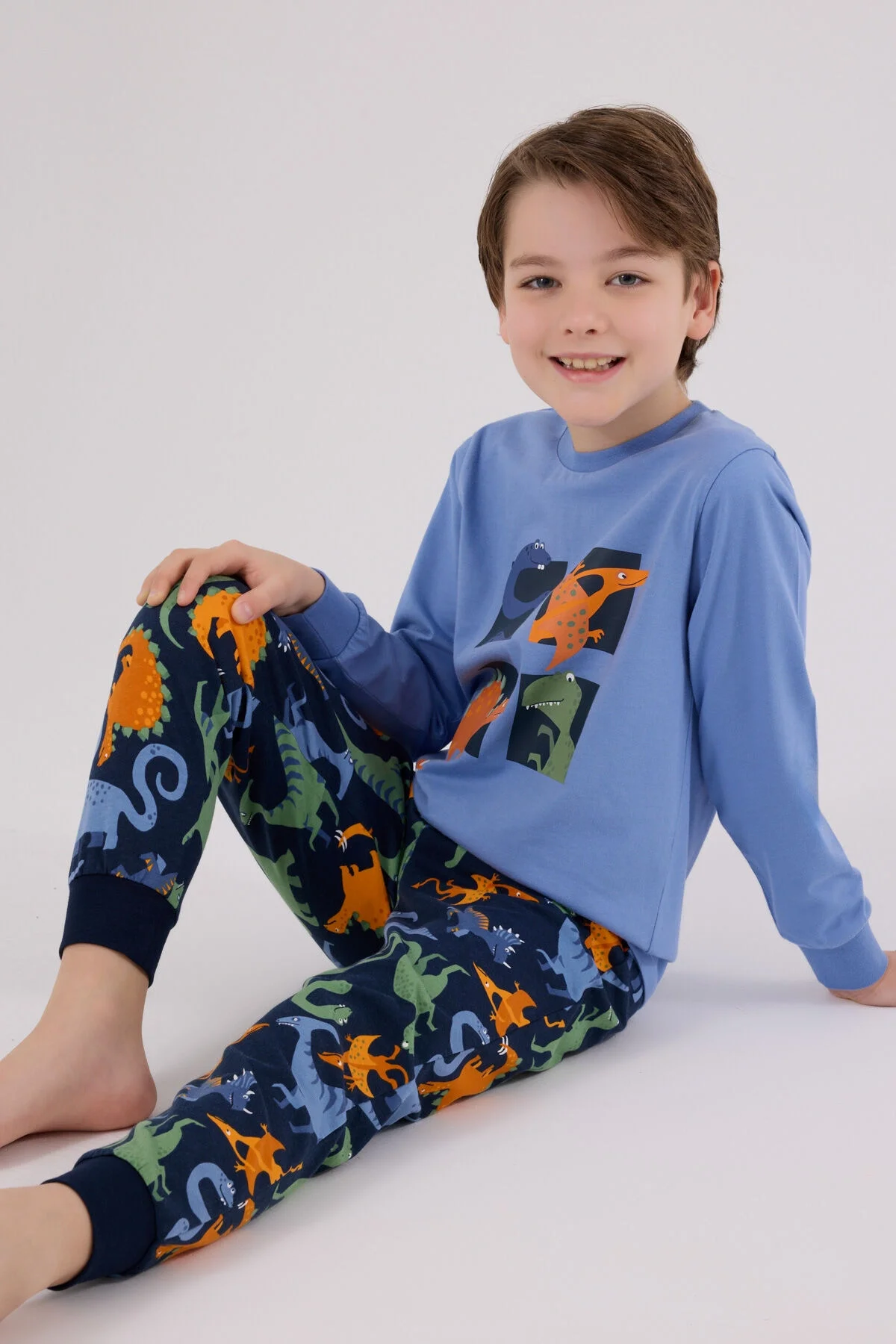 Rolypoly Erkek Çocuk Mavi Pijama Takımı