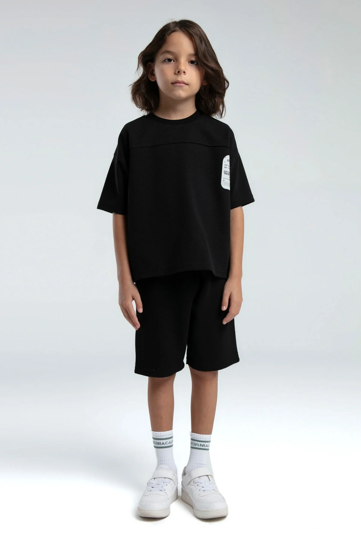 Rolypoly Erkek Çocuk Siyah Bermuda Takım