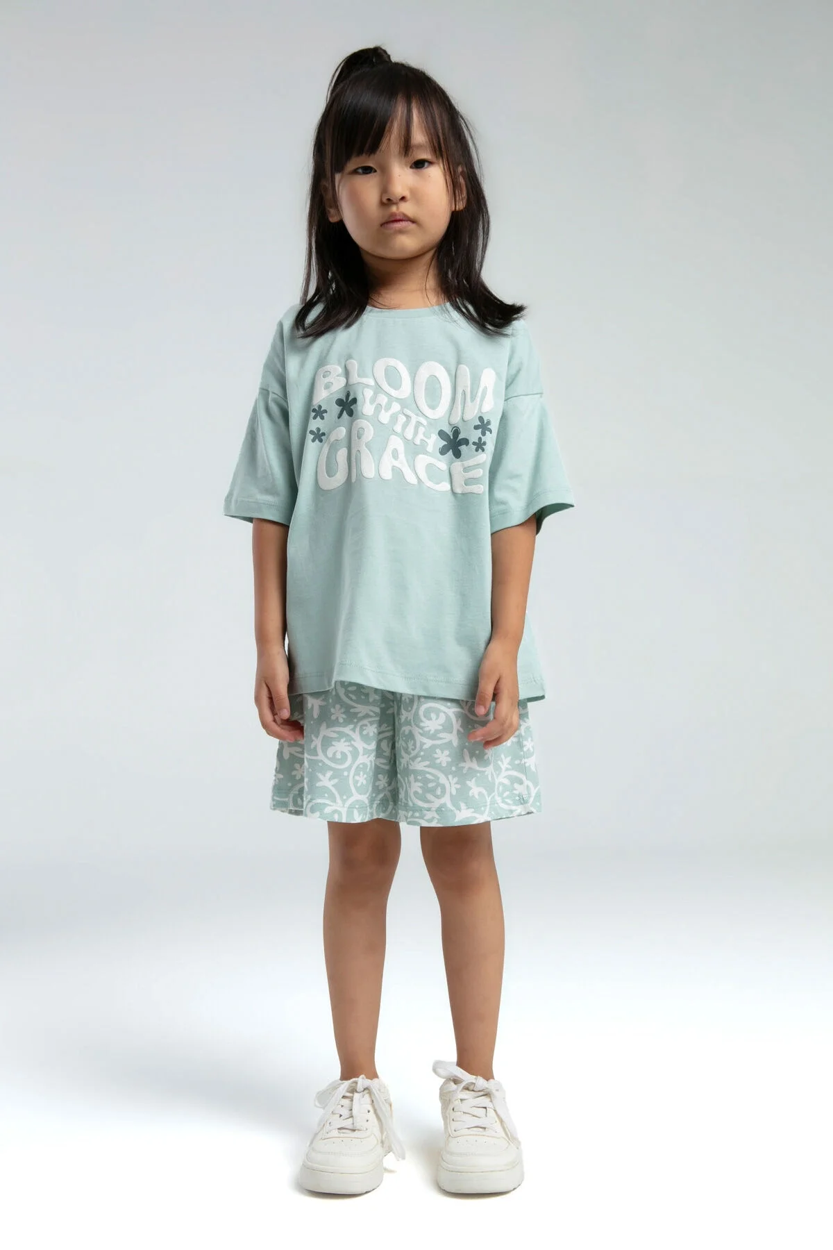 Rolypoly Kız Çocuk Mavi Şort Takım