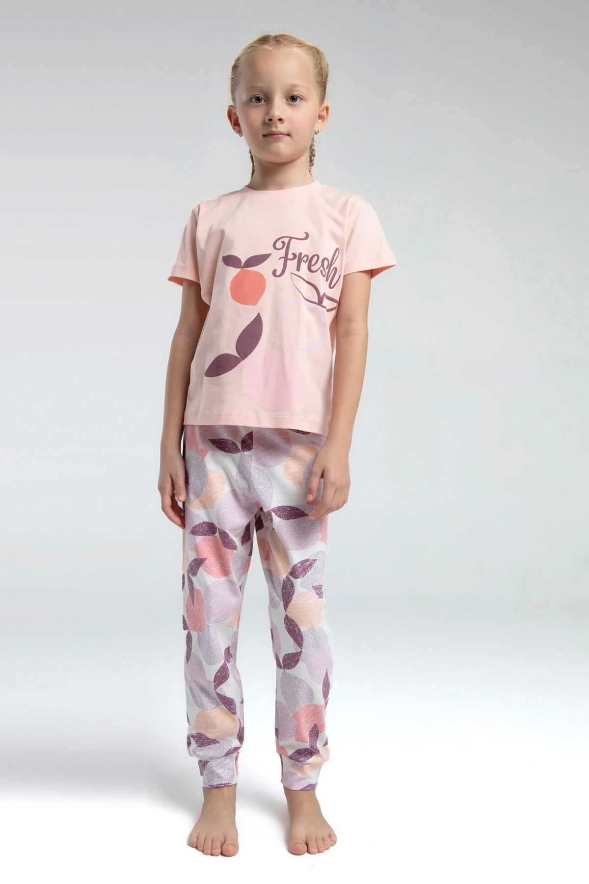 Rolypoly Kız Çocuk Pembe Pijama Takımı