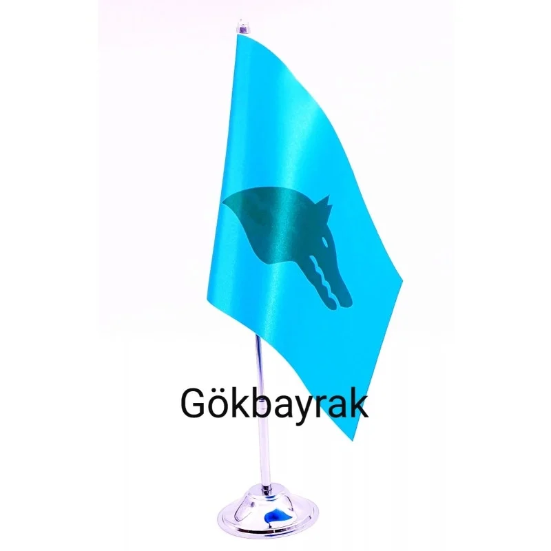 Tekli Göktürk Masa Bayrağı