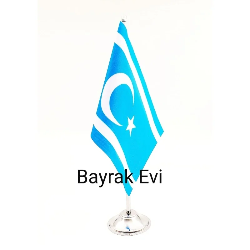 Tekli Türkmen Masa Bayrağı