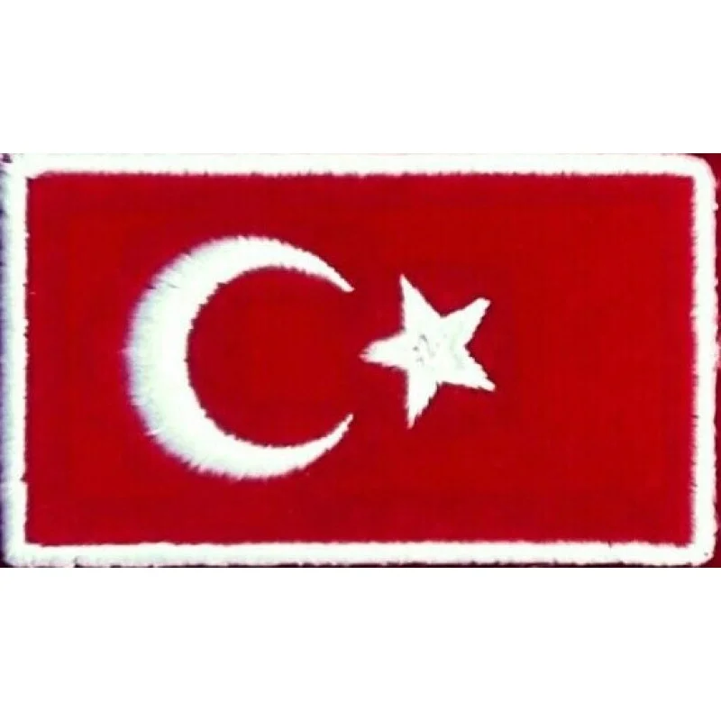Türk bayrağı-Nakış Peç (Dikdörtgen)