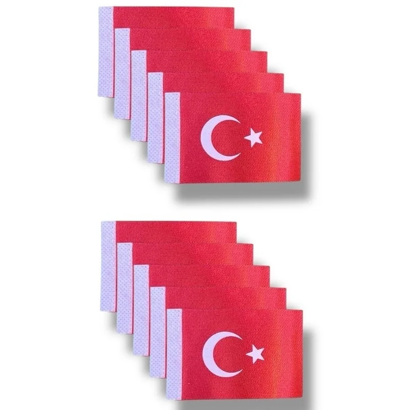 Türk bayrağı-Saten (Baskı) 6x9 cm