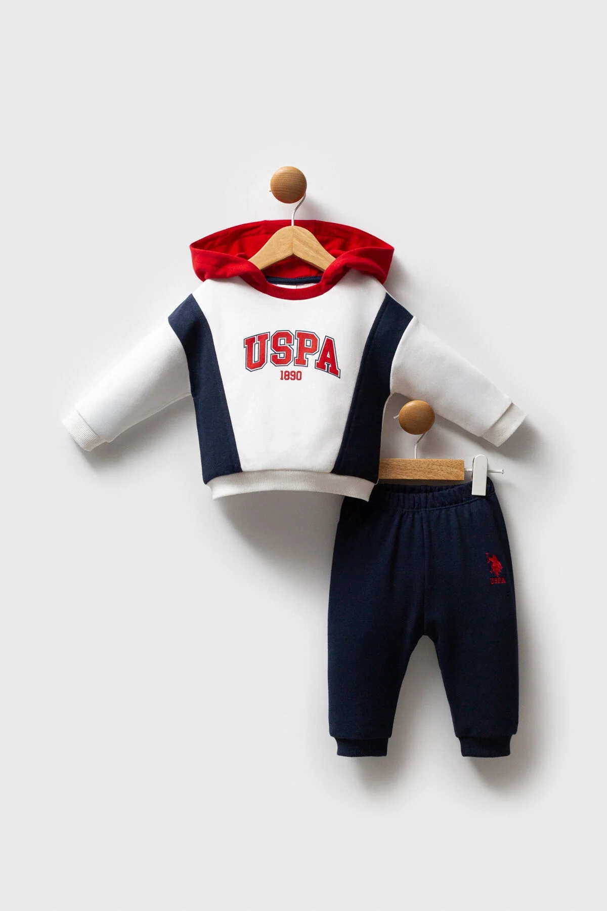 U.S. Polo Assn Erkek Bebek Beyaz Takım