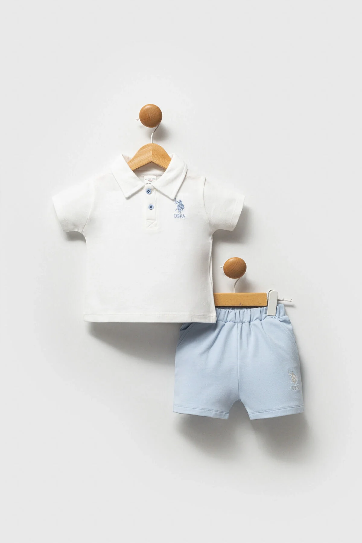 U.S. Polo Assn Erkek Bebek Beyaz Takım