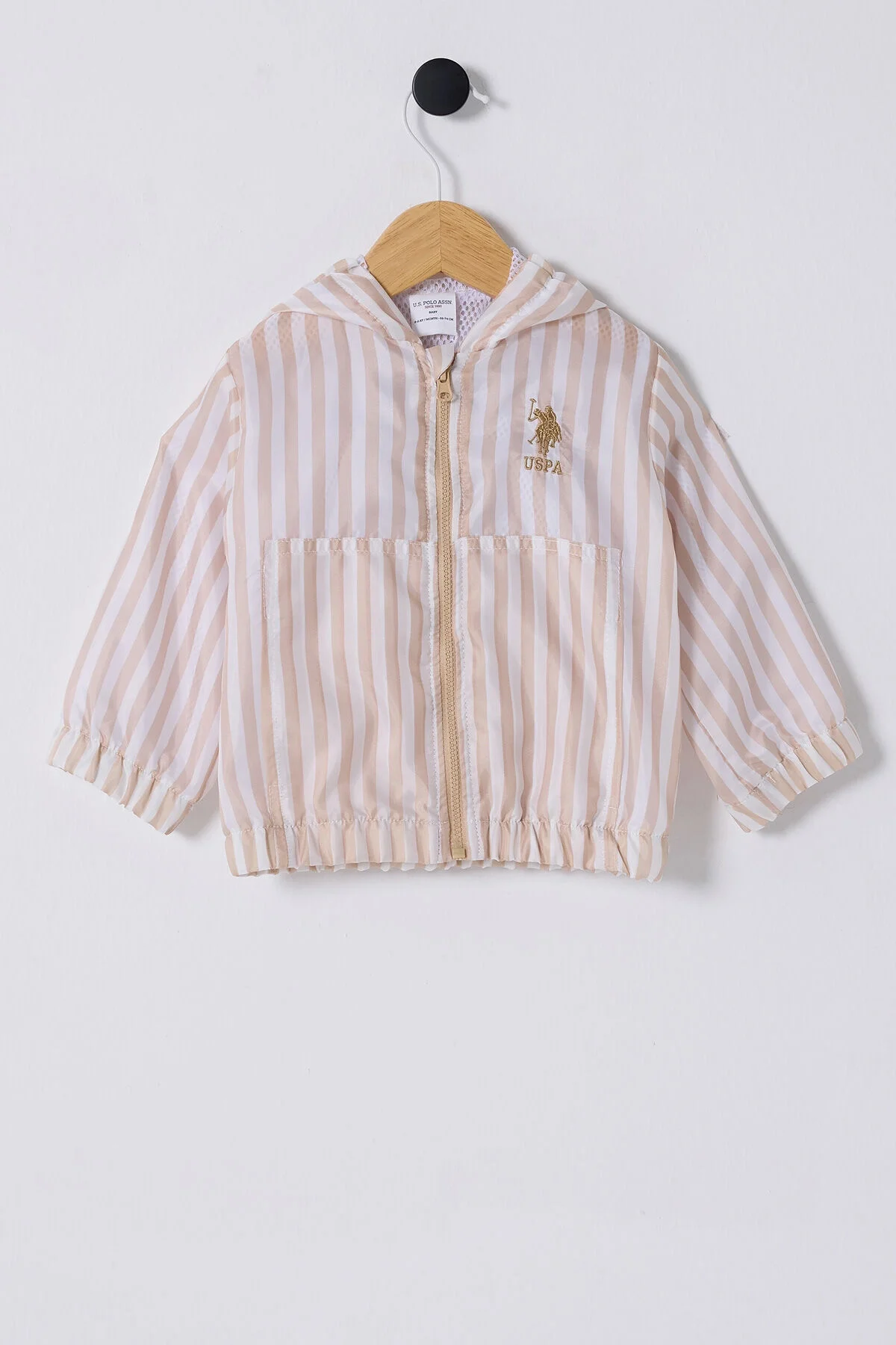 U.S. Polo Assn Erkek Bebek Krem Yağmurluk