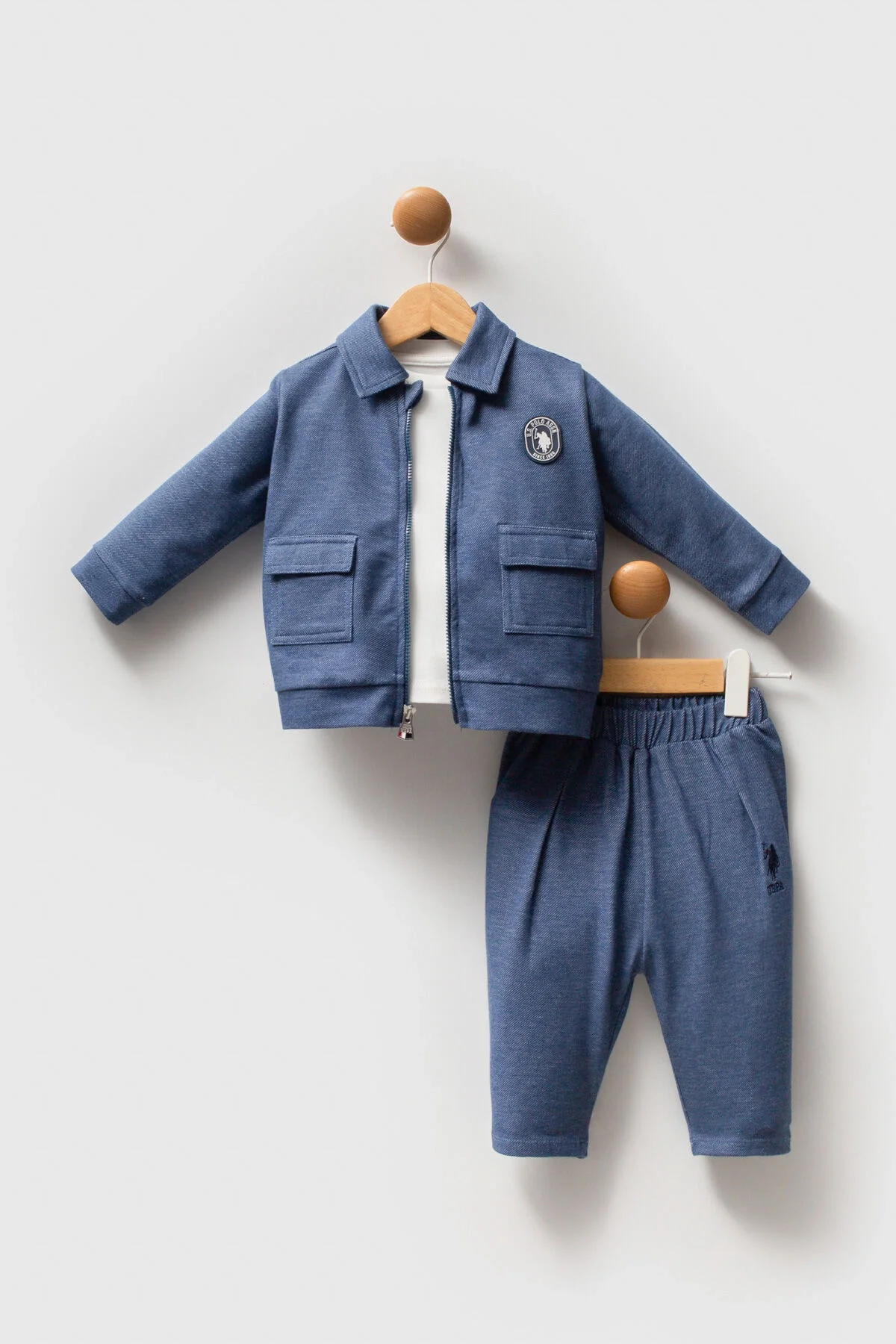 U.S. Polo Assn Erkek Bebek Mavi Takım