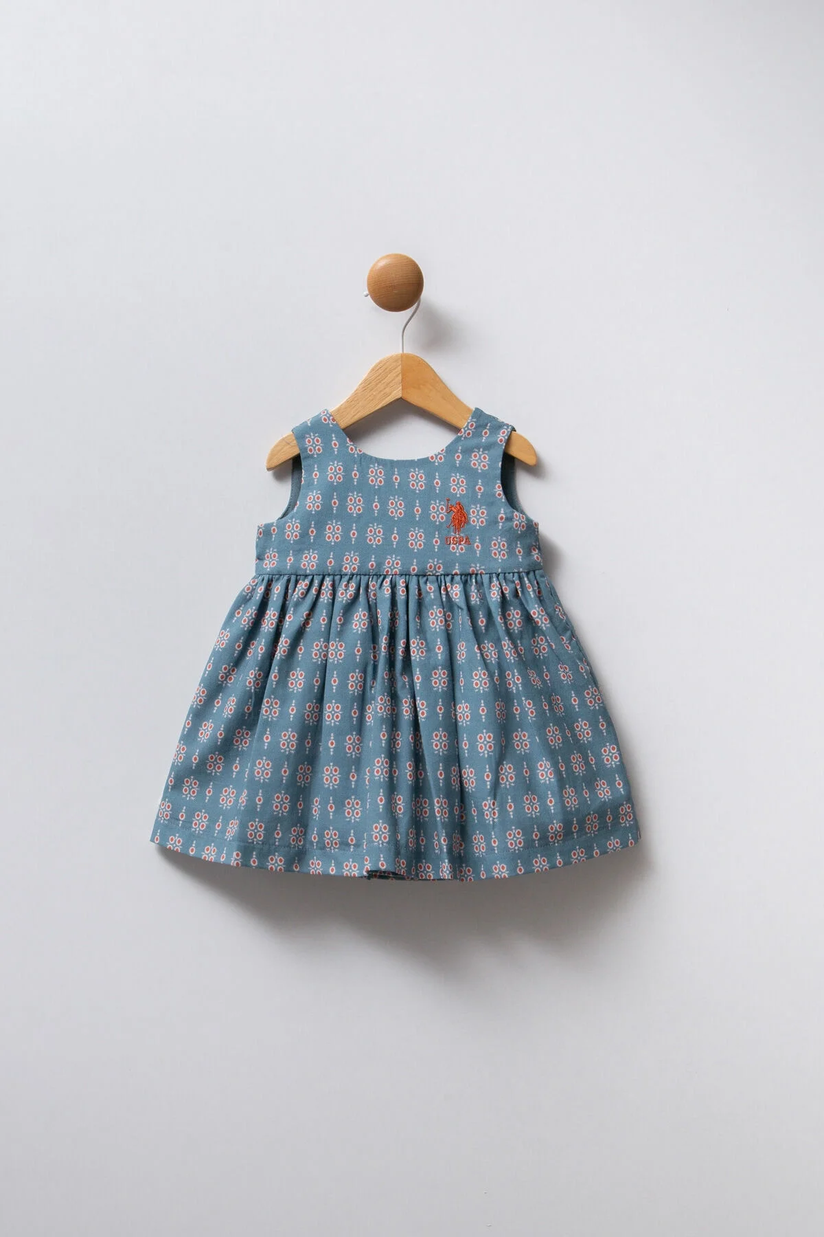 U.S. Polo Assn Kız Bebek Mavi Elbise