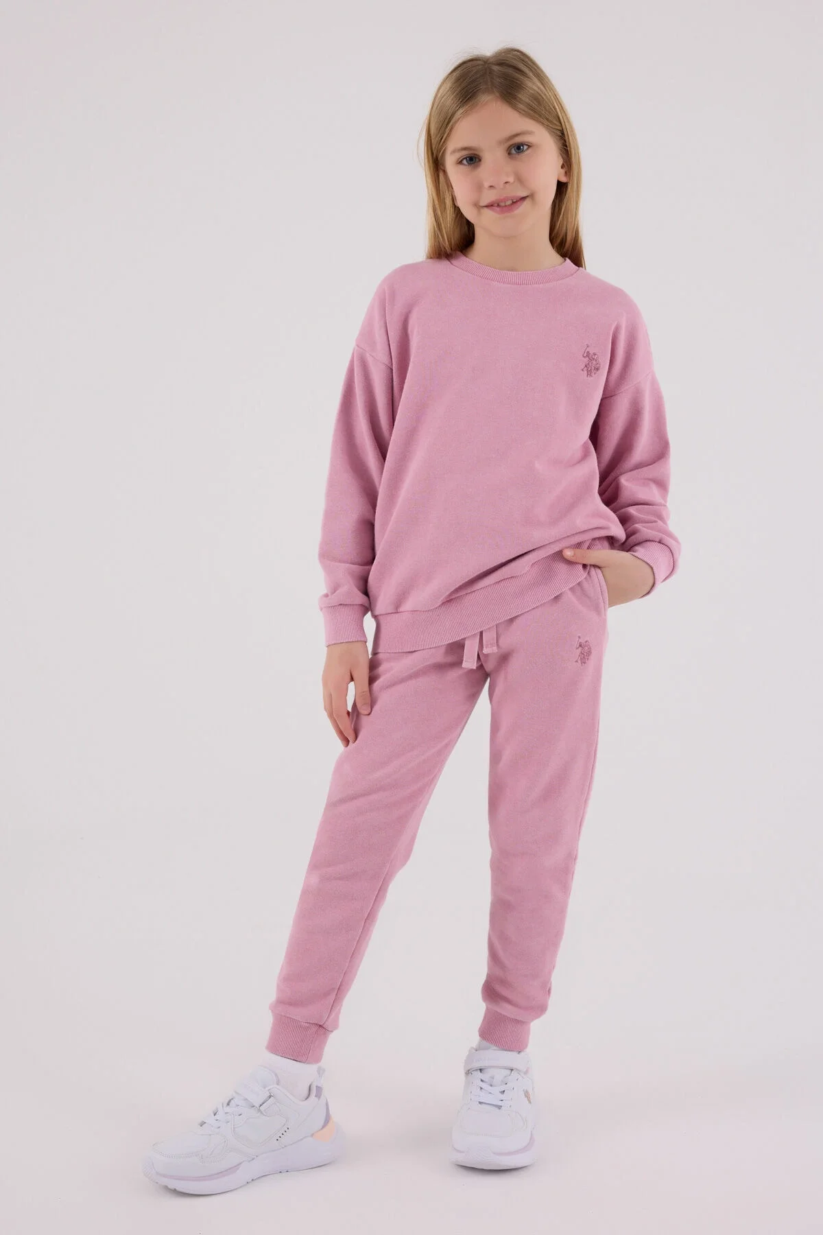 U.S. Polo Assn Kız Çocuk Pembe Eşofman Takımı