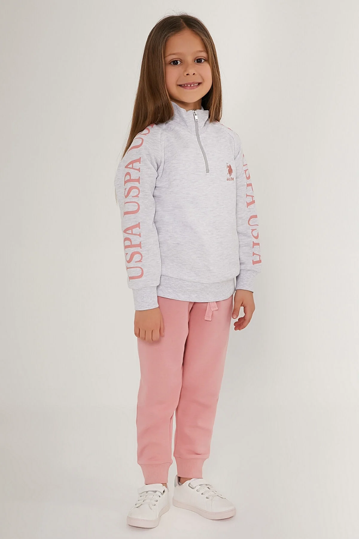 U.S. Polo Assn Kız Çocuk Pembe Eşofman Takımı