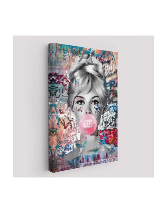 Brigitte Bardot Graffiti Pop Art Duvar Tablosu-6469