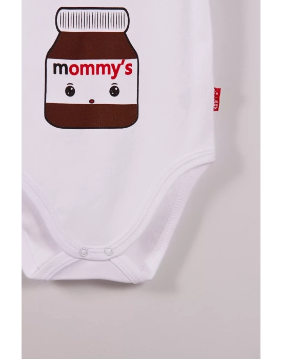 Daddys Cikolata Desenli Askılı Unisex Body