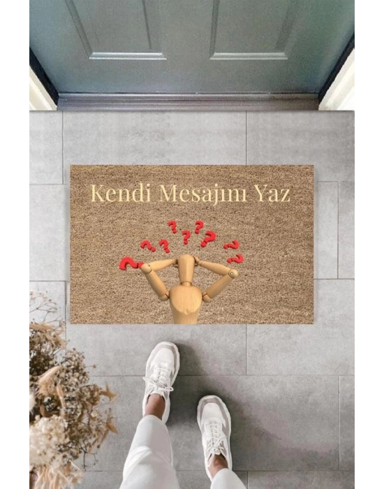 Dijital Baskı Kişiye Özel İç Kapı Dekorasyon Paspas  PS11199