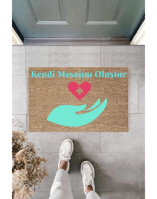 Dijital Baskı Kişiye Özel İç Kapı Dekorasyon Paspas  PS11213