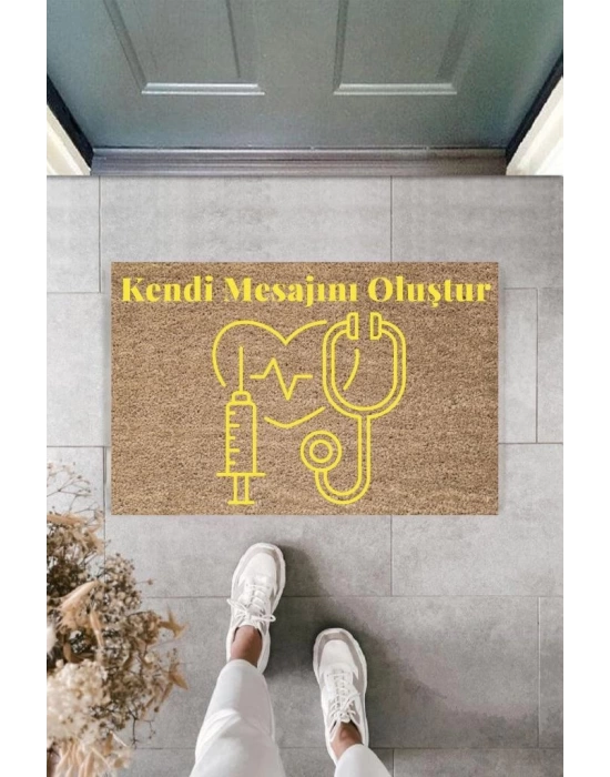 Dijital Baskı Kişiye Özel İç Kapı Dekorasyon Paspas  PS11215