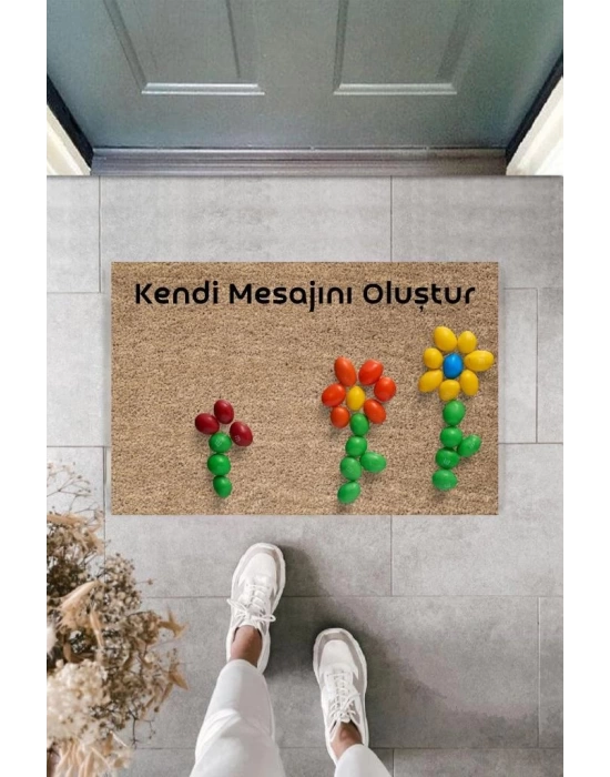 Dijital Baskı Kişiye Özel İç Kapı Dekorasyon Paspas  PS11232