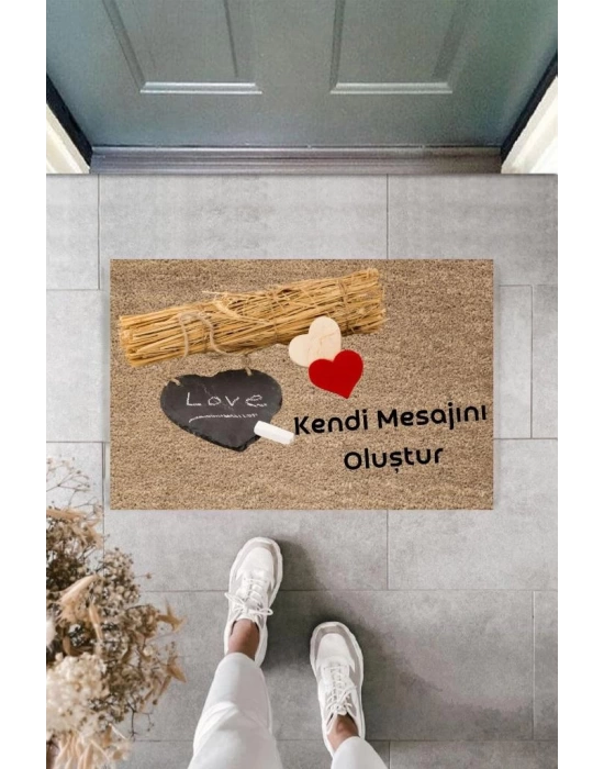 Dijital Baskı Kişiye Özel İç Kapı Dekorasyon Paspas  PS11248